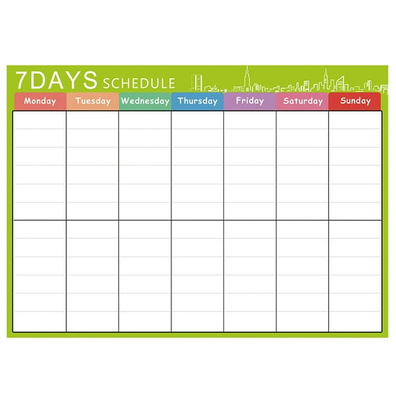 Jierger Whiteboard Calendars for Refrigerator Family Notepad Daily Planner Desktop Calendar Planner Office Wall Calendar for Easy Organizing