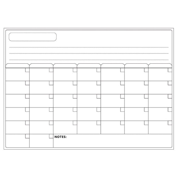 Jierger Whiteboard Calendars for Refrigerator Family Notepad Daily Planner Desktop Calendar Planner Office Wall Calendar for Easy Organizing
