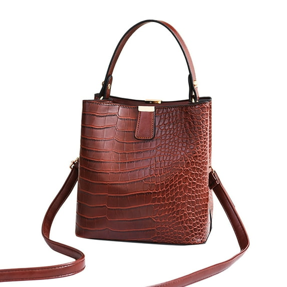 Jierger Women Leather Shoulder Bag Solid Color Handbags Casual PU Shoulder Bag for College Work Daily for Women Shoulder Purses and Handbags