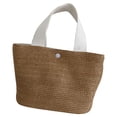 thumbnail image 1 of Jierger Women 𝑺𝒕𝒓𝒂𝒘 Woven Seaside Beach Vacation Handmade Weaving Shoulder Handbag for Women Shoulder Purses and Handbags for Men Women Outdoor Travel, 1 of 9