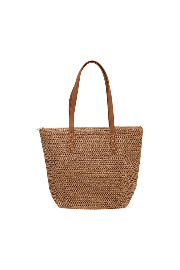 Women 𝑺𝒕𝒓𝒂𝒘 Woven tote Large Beach Handmade Weaving Shoulder Bag Handbag for Women Shoulder Purses and Handbags for Men Women Outdoor Travel