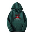 Jieuogg Men's Casual Christmas Print Pullover Long Sleeve Hoodie