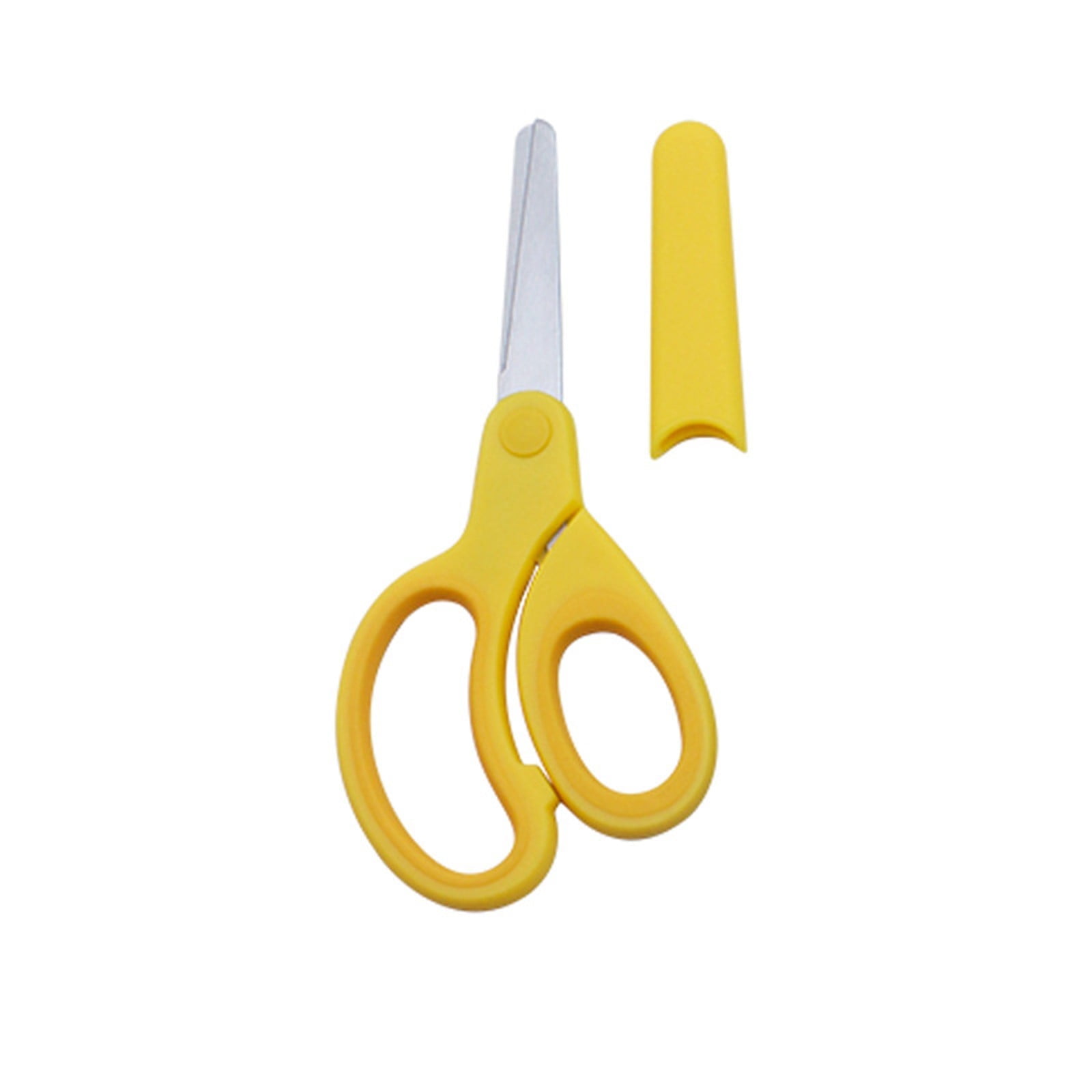 Jiezhush Left Handed Scissor With Cap Blunt Tip Home Use Crafting