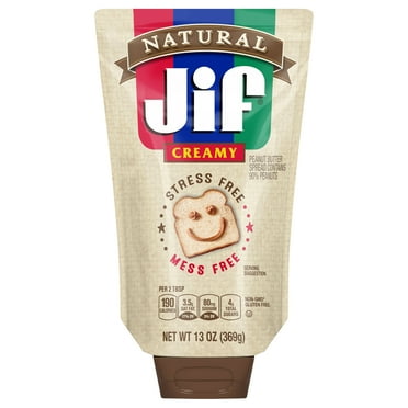 Jif 13 Ounce Natural Squeeze Pouch