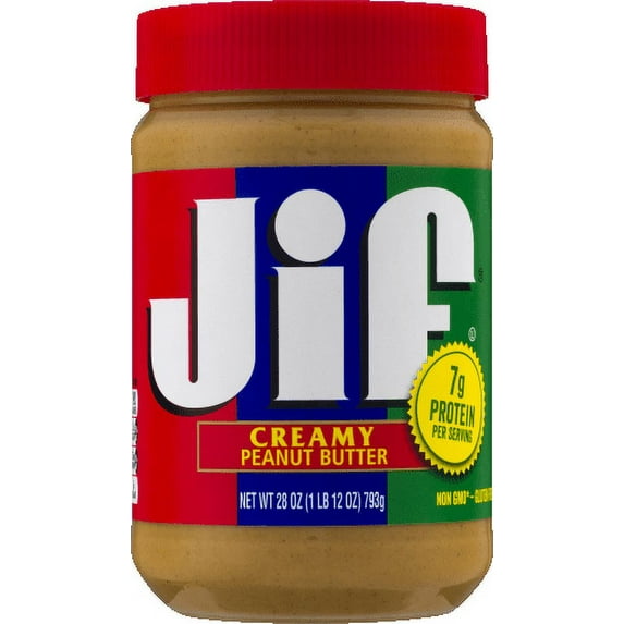 Jif Creamy Peanut Butter - 28.0 Oz (Pack of 4)