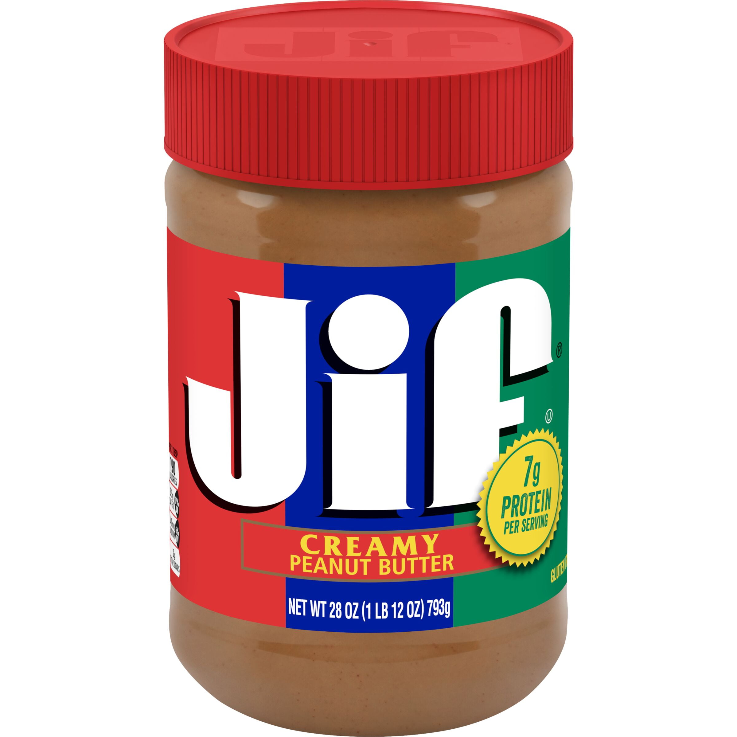 Jif Creamy Peanut Butter, 28Ounce Jar, GlutenFree, Protein Rich