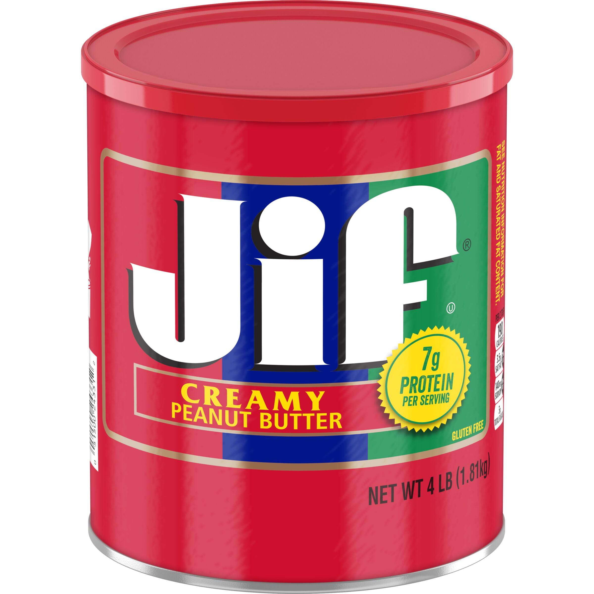 Jif Creamy Peanut Butter, 4Pound Can