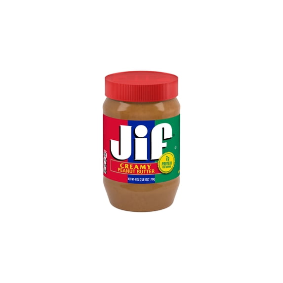 Jif Creamy Peanut Butter 40 oz Jar (Pack of 2)
