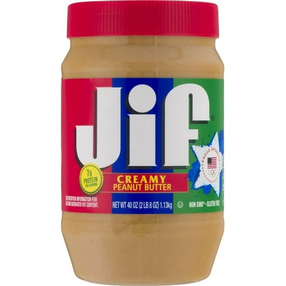 Jif Creamy Peanut Butter 40 oz (Pack of 8)