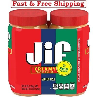 Jif Creamy Peanut Butter 48 Oz. 2 Pk
