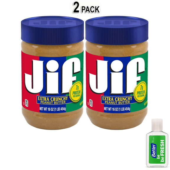 Jif Extra Crunchy Peanut Butter, 16 oz Jar