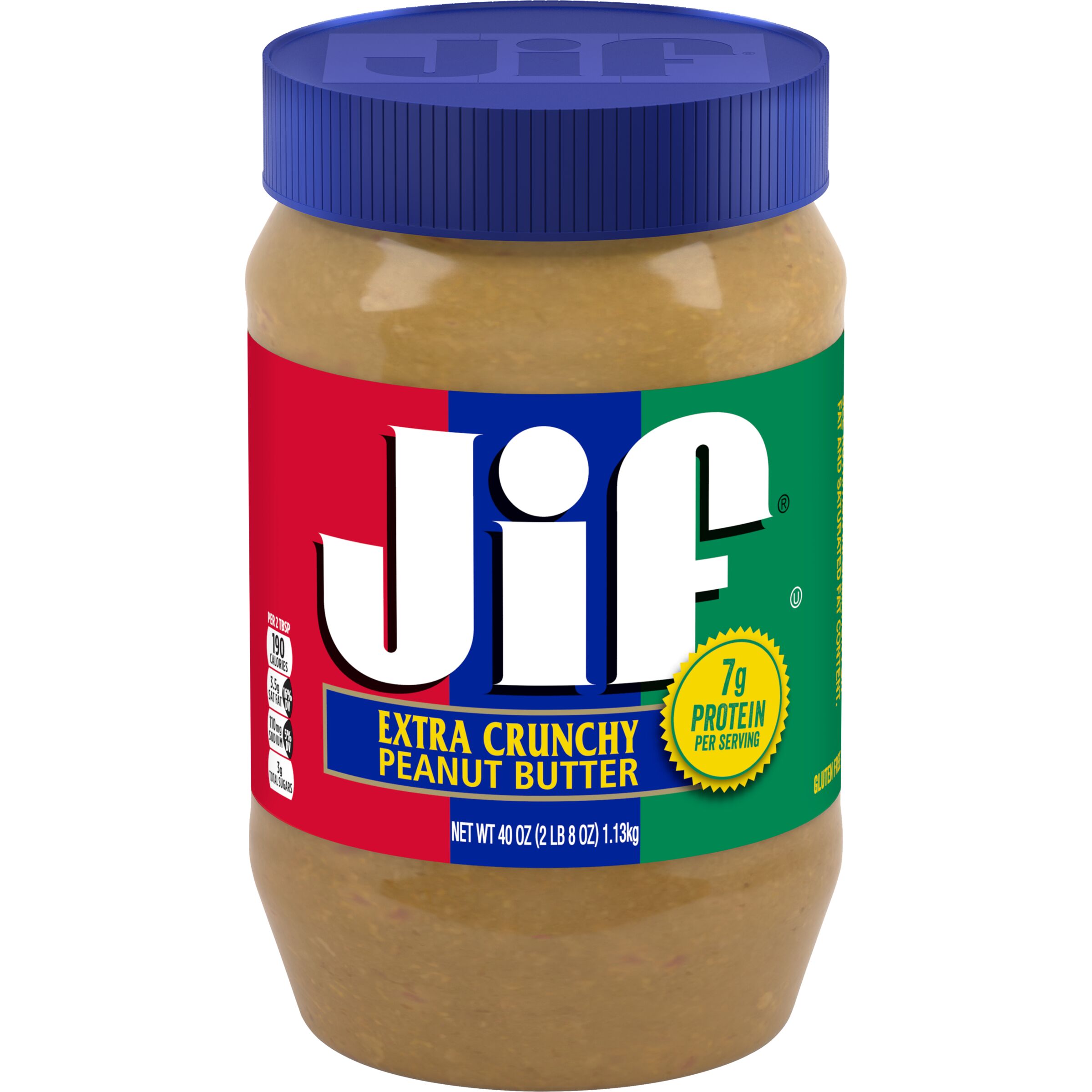 Jif Extra Crunchy Peanut Butter, 40-Ounce Jar - image 1 of 8