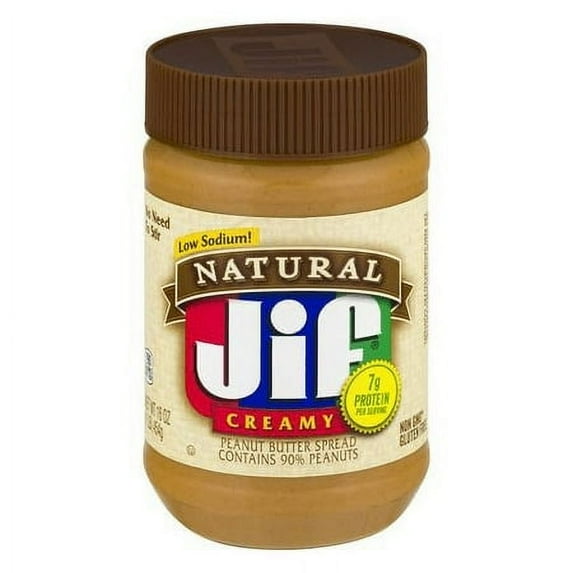Jif Natural Creamy Peanut Butter - 16.0 Oz. (Pack of 32)