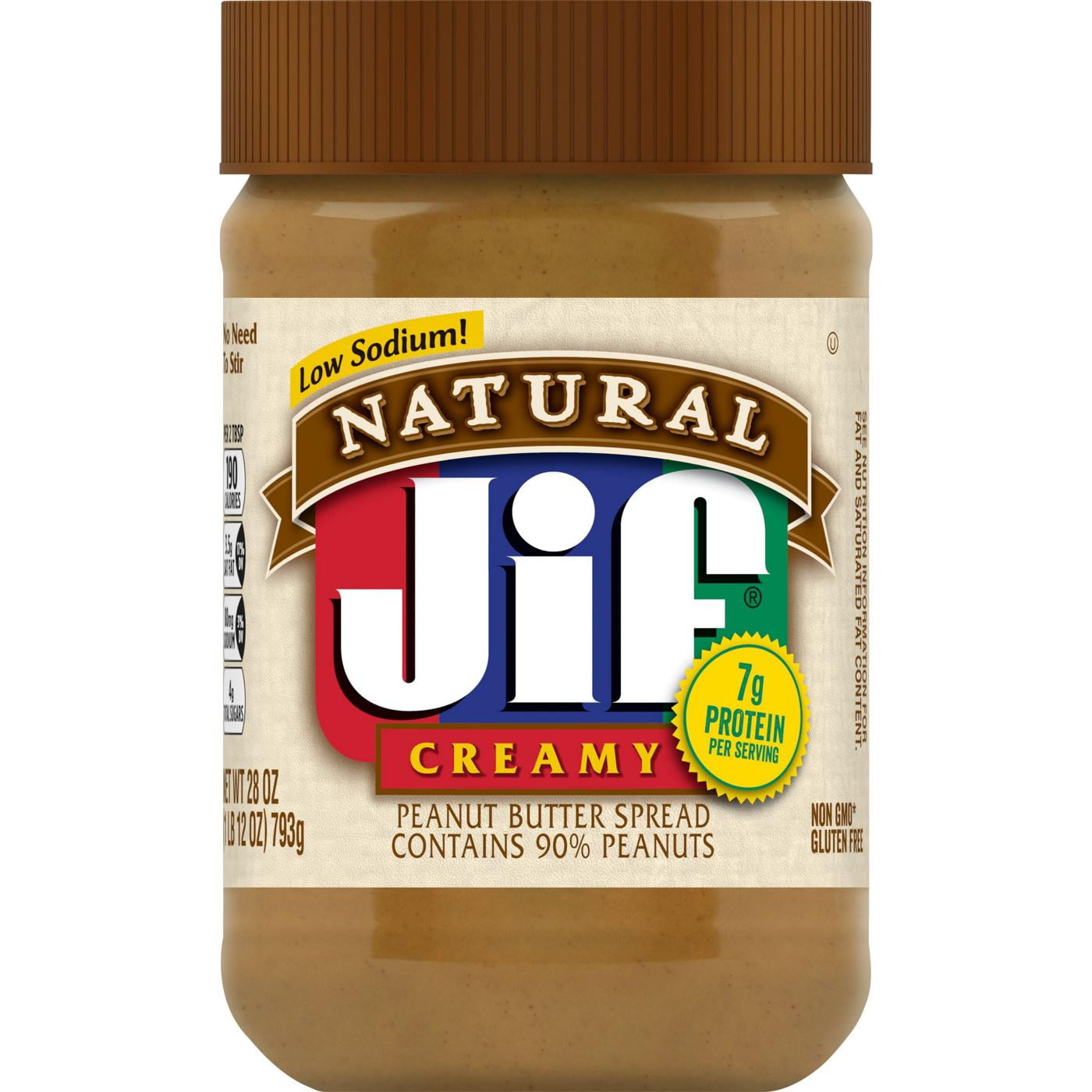 Jif Natural Creamy Peanut Butter Spread