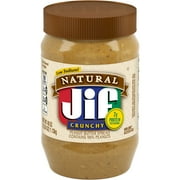 Jif Natural Crunchy Peanut Butter Spread Contains 90% Peanuts, 40 Ounces