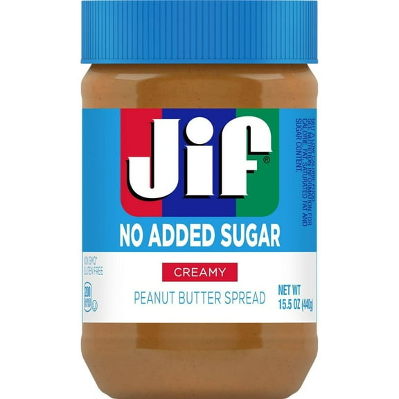 Jif No Added Sugar* Peanut Butter - 15.5oz (Pack of 20)