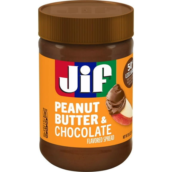 Jif Peanut Butter & Chocolate Flavored Spread, 29.5 oz Jar
