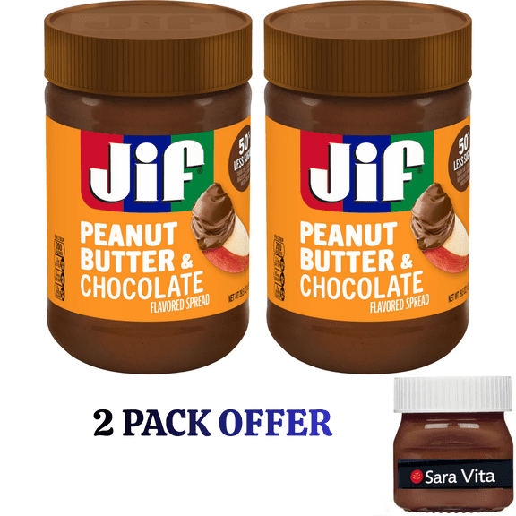 Jif Peanut Butter & Chocolate Flavored Spread, 29.5 oz Jar