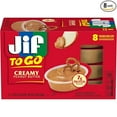 Jif To Go Creamy Peanut Butter, 1.1 Ounce (8 Pack)