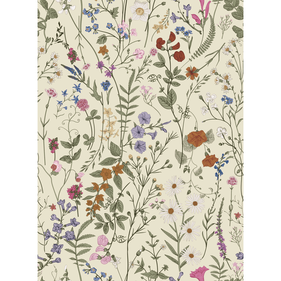 Xiayi Botanical Floral Peel and Stick Wallpaper 56.7 Sq. ft