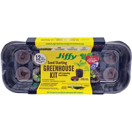 Jiffy Windowsill Greenhouse Seed Starter Kit, Mini, Self-Watering - 2 Pack, 36mm
