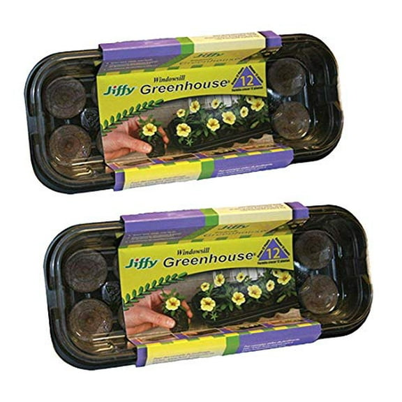 Jiffy 36mm Windowsill Greenhouse (2 Pack)