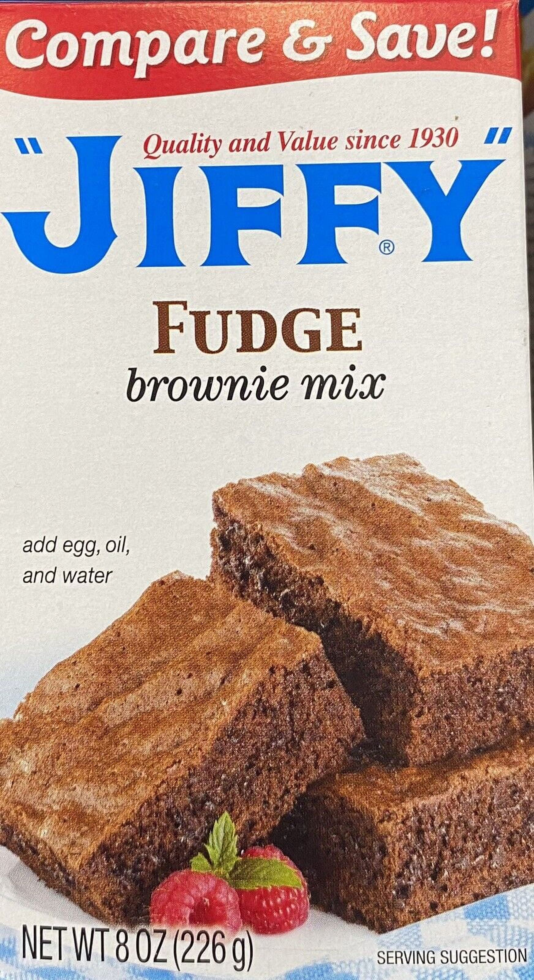 Jiffy FUDGE BROWNIE Mix 8 Oz Baking Box FREE SHIPPING