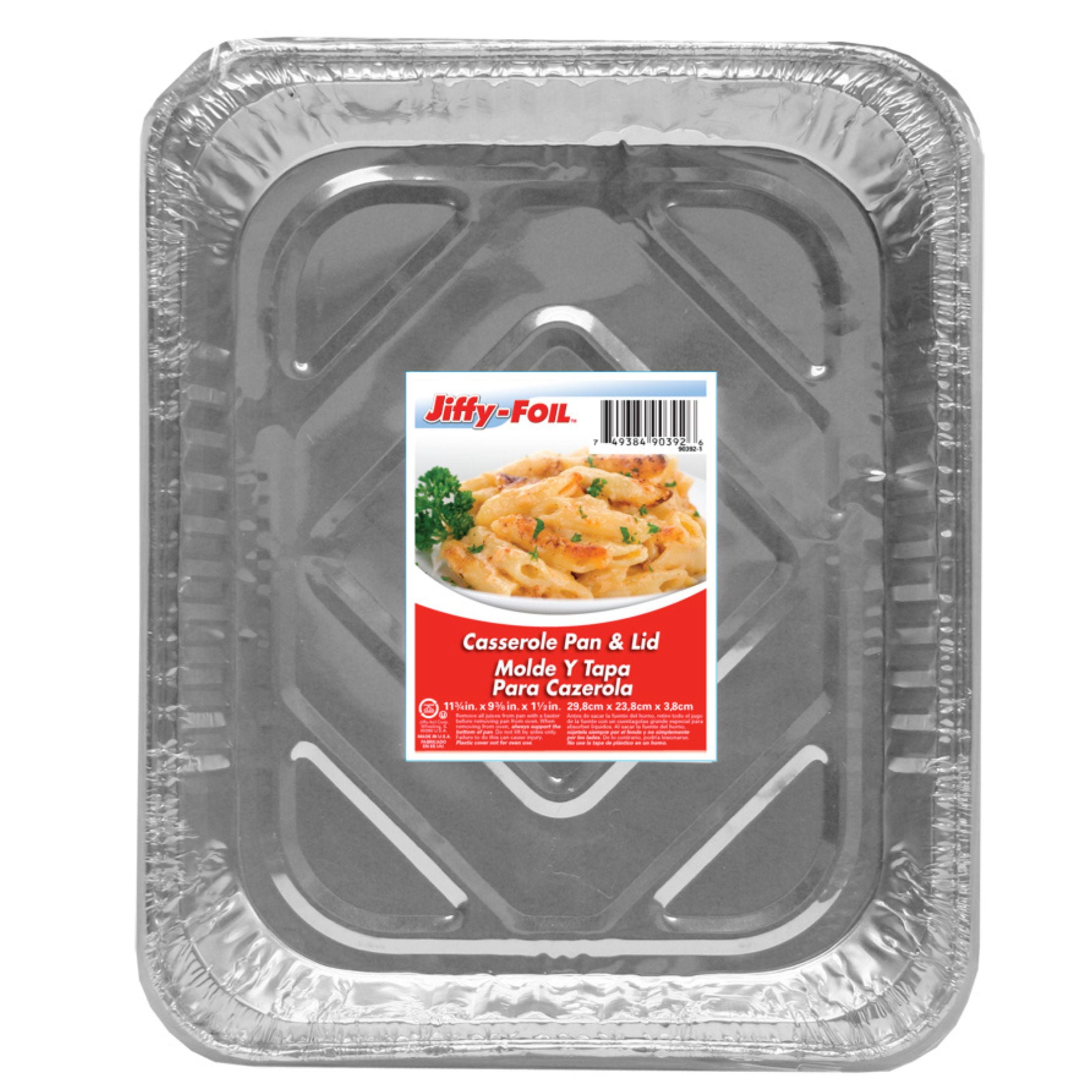 JiffyFoil Aluminum Casserole Pan with Lid