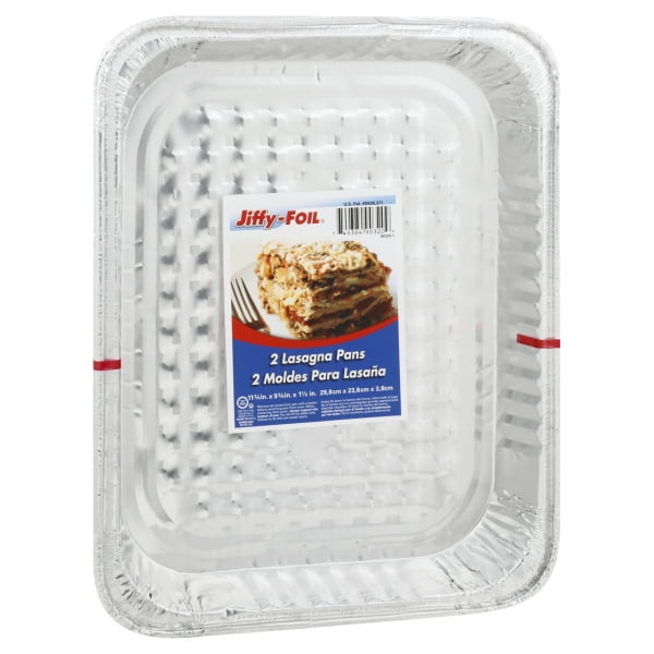 JiffyFoil Aluminum Lasagna Pan 2Count