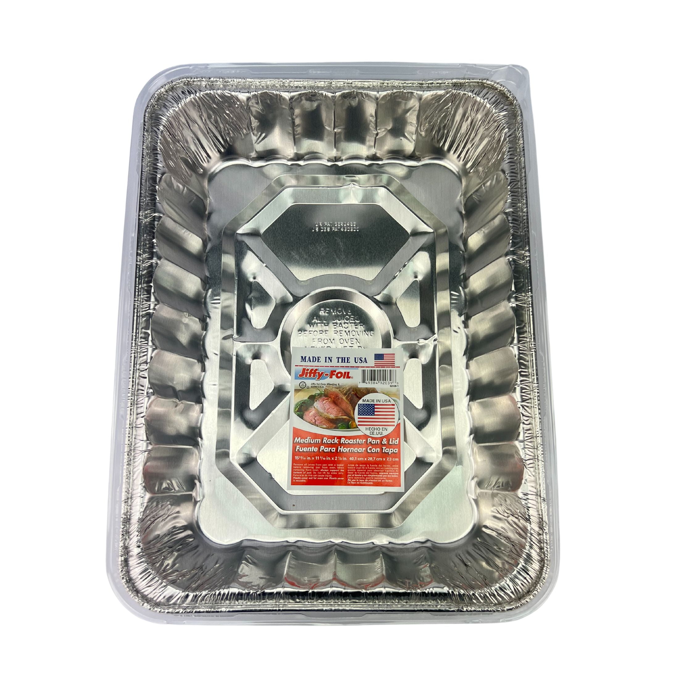 Jiffy-Foil Medium Roaster with Lid 1-Piece - Walmart.com