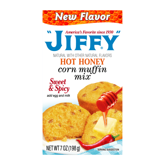 JIFFY Hot Honey Corn Muffin Mix, 7 oz Box