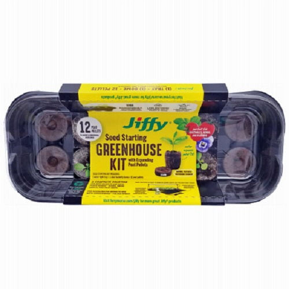 Jiffy J312G Seed Starting Greenhouse Kit - Quantity of 3