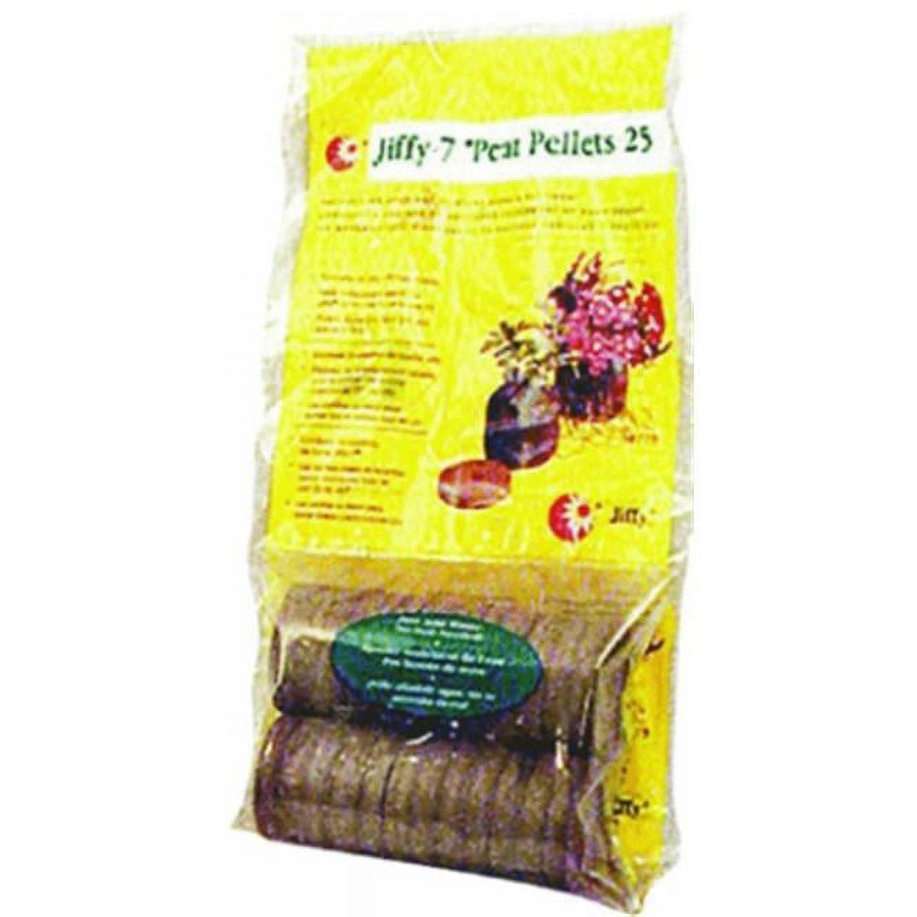 Jiffy J4R25 Peat Pellet, Sphagnum Peat Moss