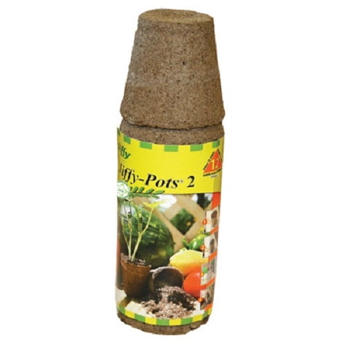 Jiffy JP212 12-Pack Of 2-1/4" Sphagnum Peat Pot Starter Pots - Quantity of 22