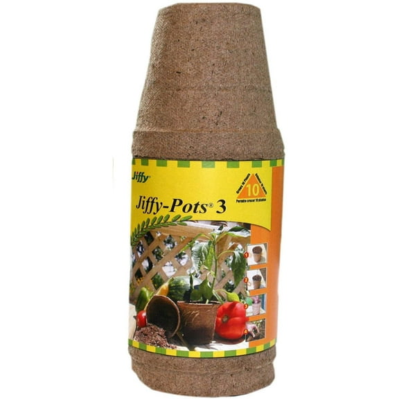 Jiffy JP310 3" Jiffy Pots 10 Count
