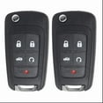 thumbnail image 1 of (Pack of 2) Jiffy Locksmith® 5-Button Flip Key Fob – FCC ID OHT01060512, 1 of 3