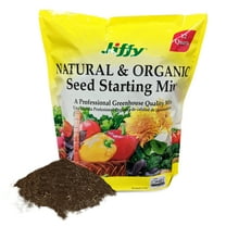 Jiffy Natural & Organic Seed Starter Mix, 12 QT