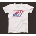 Jiffy Park T Shirt 942 Seinfeld Kramer TV Show Wig Master Jerry