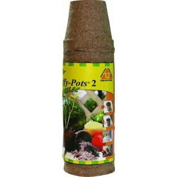 Jiffy Peat Pots Round - 2.25 Inch Peat Pot, Indoor Plant Starter - 12 Pack, 2.25"