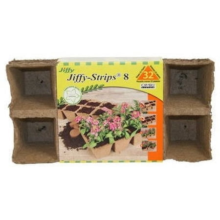 Jiffy Peat Strips, 2-1/2 Inch Square, 4-Pk. 1 Pack