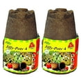 thumbnail image 1 of Jiffy Jiffy Pots Round Plant Pot - Drainage Holes - 12 Pack, 4", 1 of 3