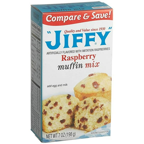 Jiffy Raspberry Muffin Mix 7 oz Box (Pack of 3)