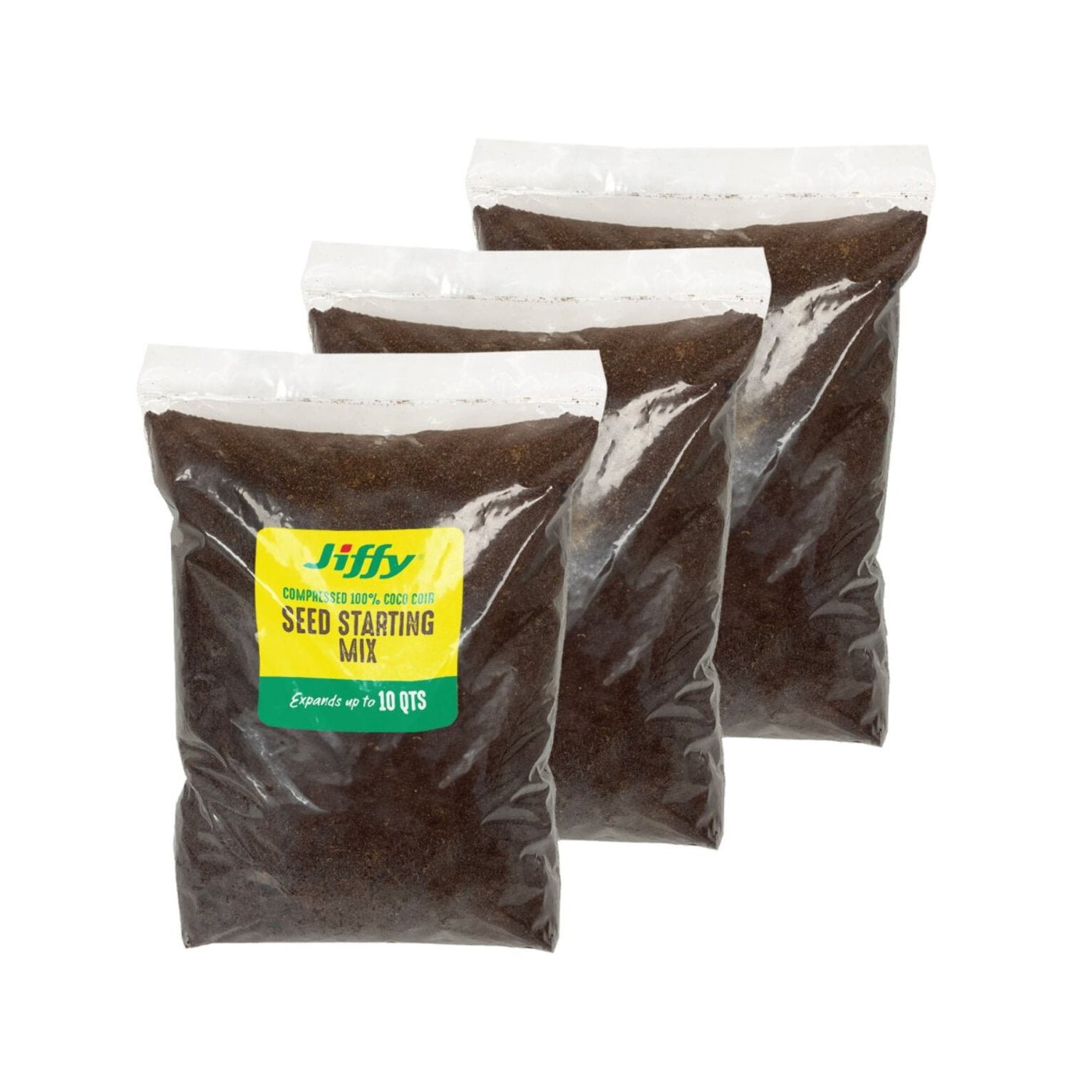 Ferry-Morse Seed Starting by Jiffy Seed Starting Mix, Compressed 100% Coco Coir Soil Expands to 30 QT
