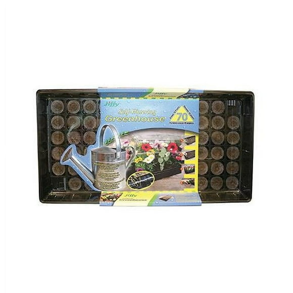 Jiffy 70-Cell Self-Watering Greenhouse Seed Starter Kit T70HG