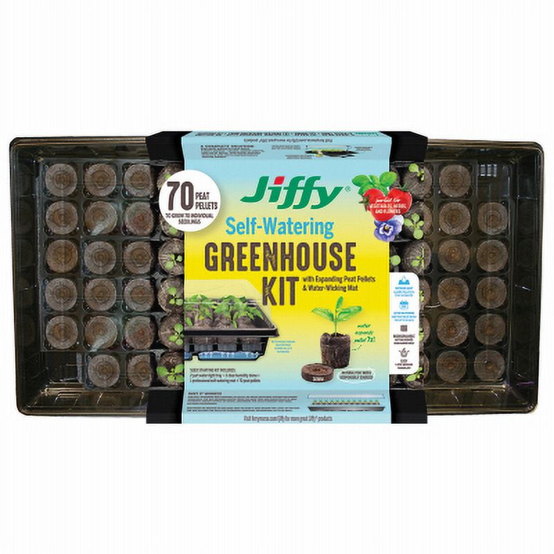 Jiffy Self Watering Greenhouse Comes Complete With A Wicking System