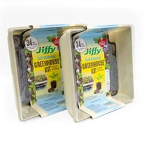 Jiffy 34-Cell 11 In. x 11 In. Self Watering Greenhouse Seed Starter Kit T34HG