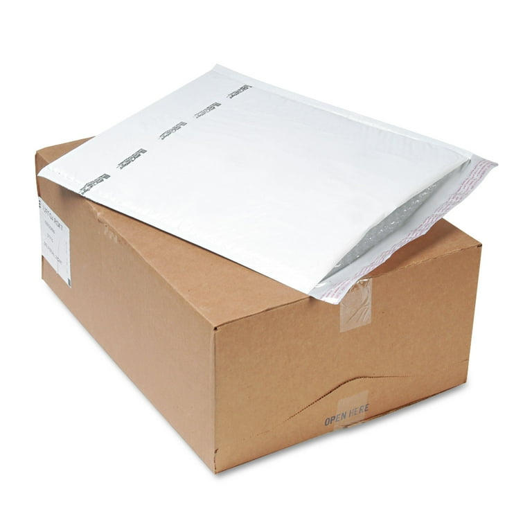 Jiffy TuffGard Self-Seal Cushioned Mailer, #2, Barrier Bubble Air Cell Cushion, Self-Adhesive Closure, 8.5 x 12, White, 25/CT Jiffy TuffGard Self-Seal Cushioned Mailer, #2, Barrier Bubble Air Cell Cushion, Self-Adhesive Closure, 8.5 x 12, White, 25/CT