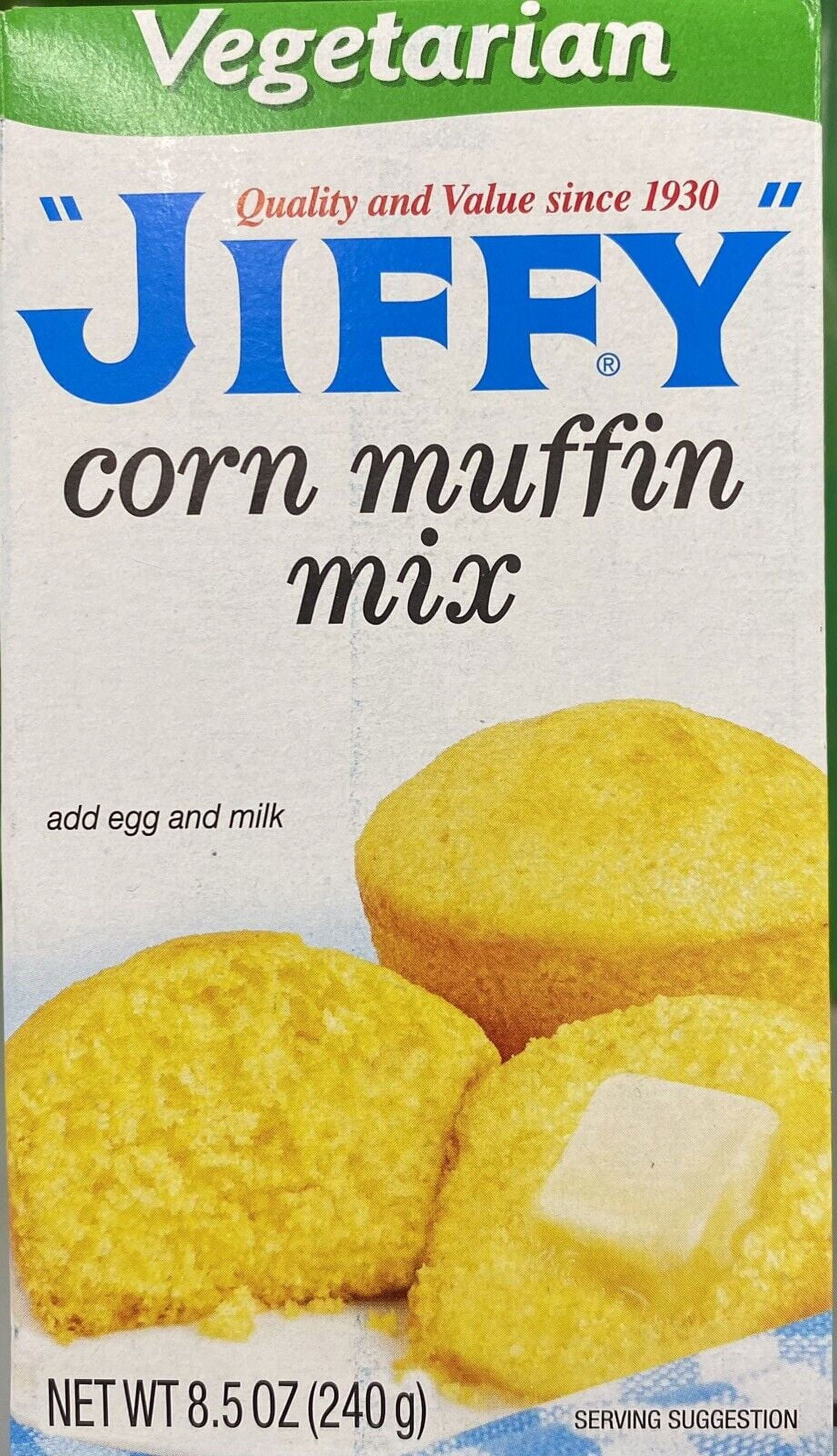 Jiffy VEGETARIAN Corn Muffin Mix 8.5 Oz Baking Cornbread Muffin FREE