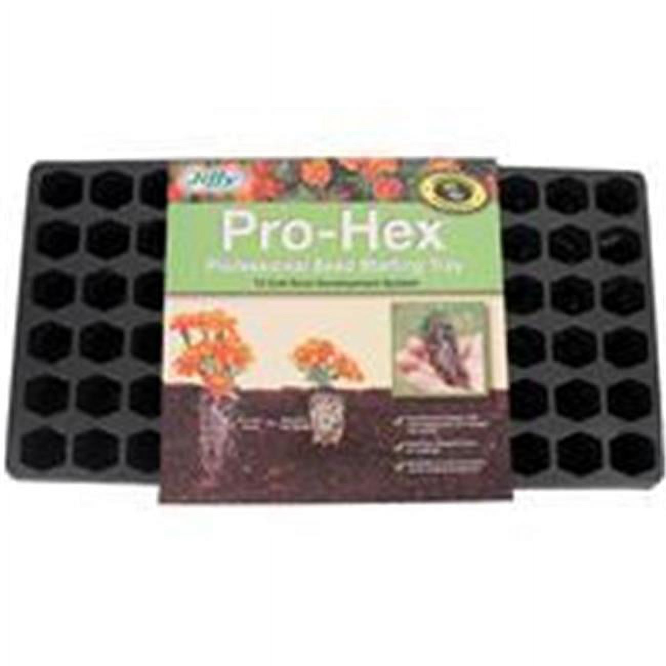 Jiffyferry Morse Seed CoProhex Tray Professional Seed Starting Tray Black 72 Cell
