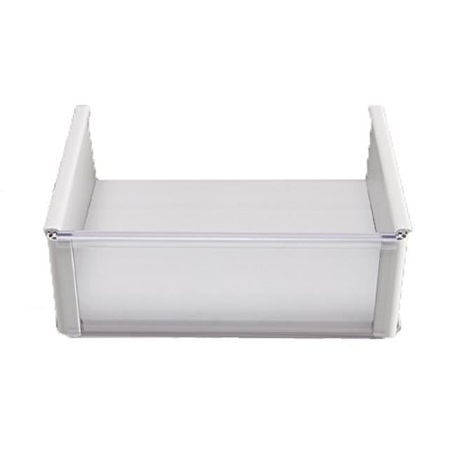 EasyView 20" White Slatwall Storage Basket with Transparent Front